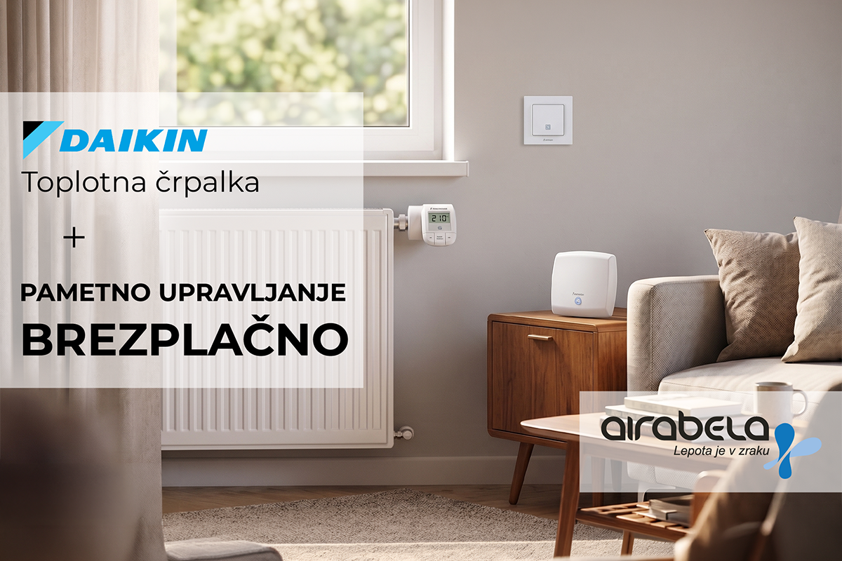 airabela, daikin, toplotna črpalka