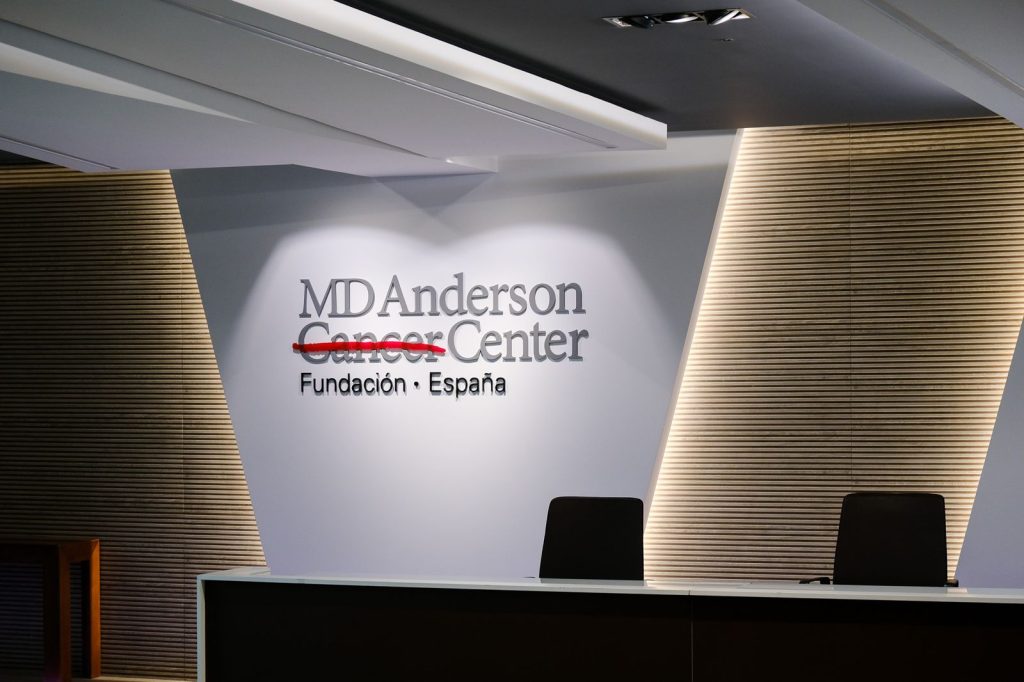 Sprejemnica na kliniki MD Anderson